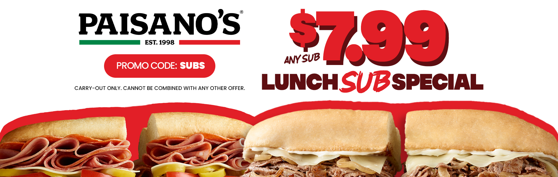 Subs Weekday Special