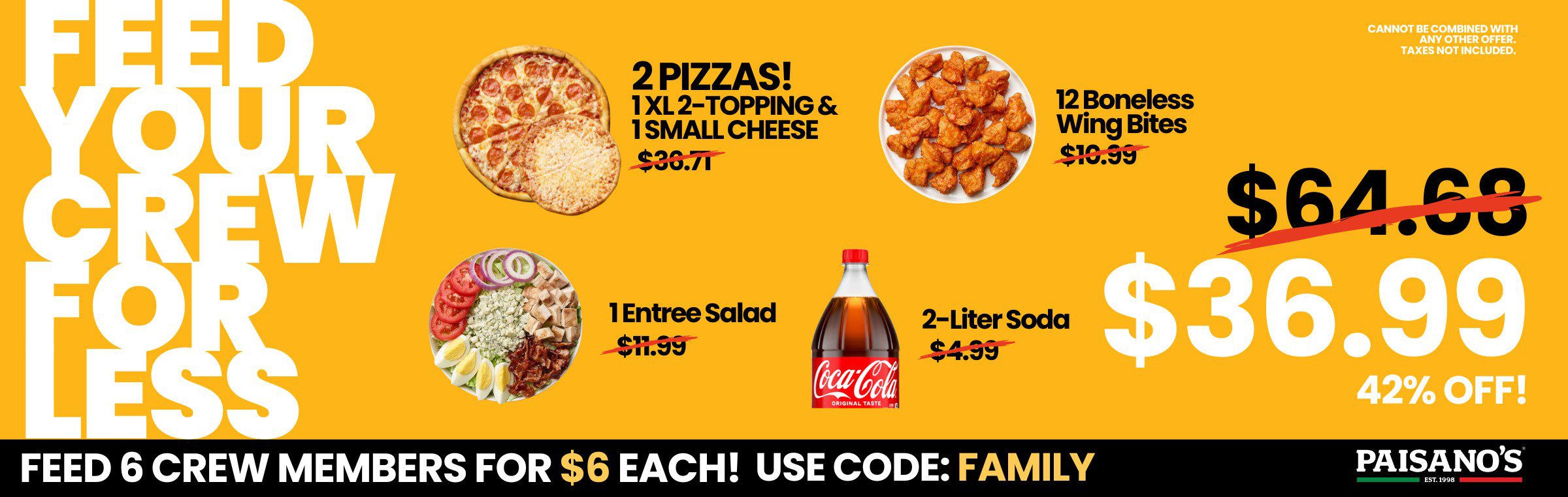 Feed Crew Upated Pricing - banner