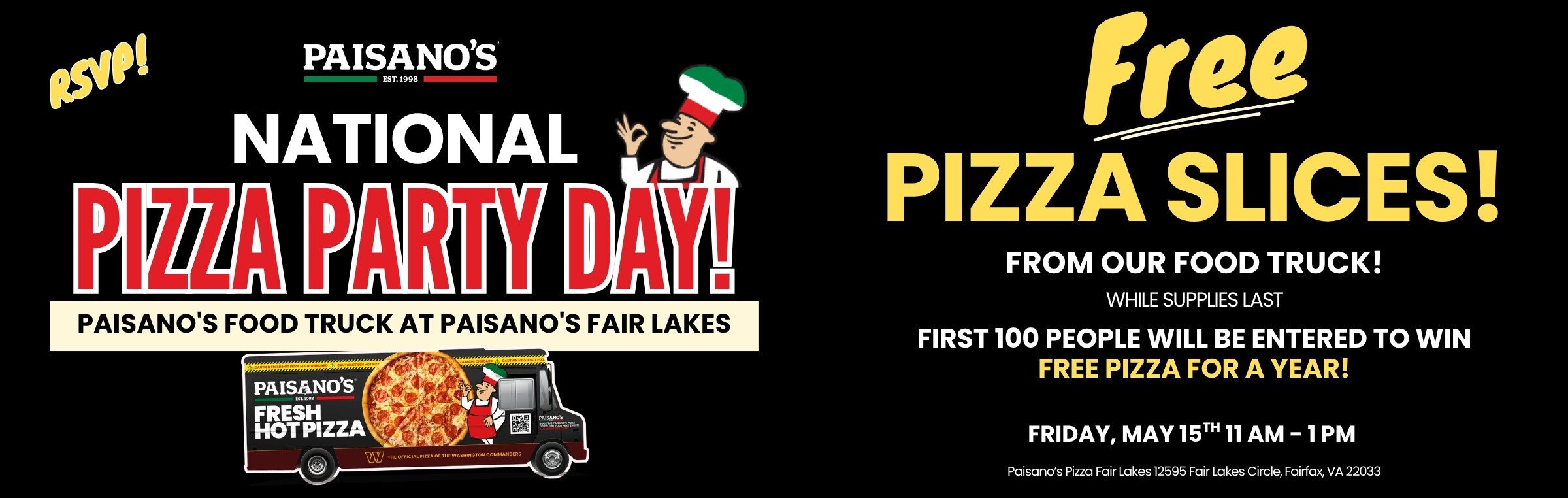 National Pizza Day Banner