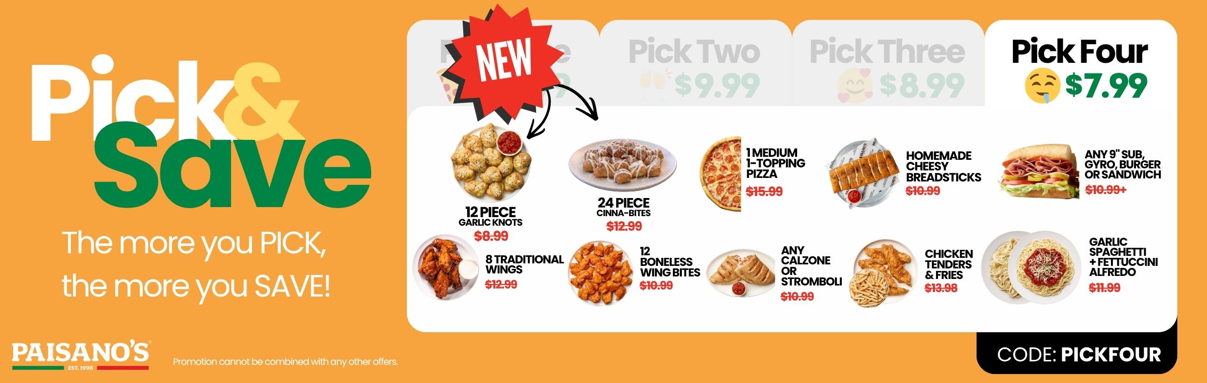Pick 4 Banner