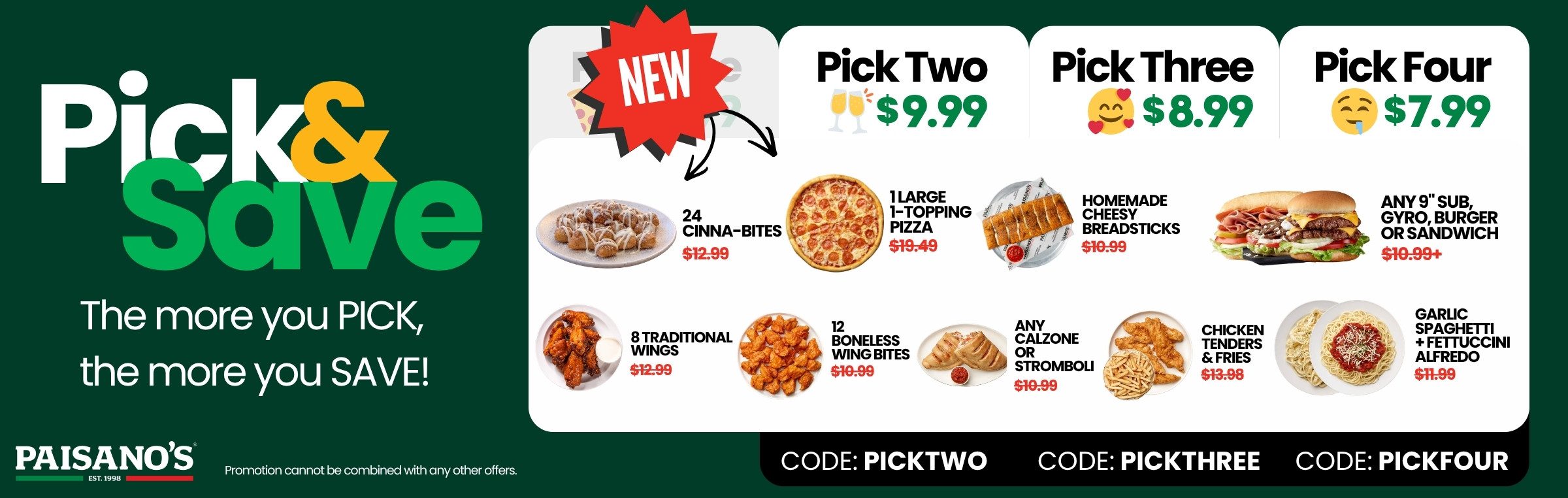 Pick & Save Lg Pizza Banner