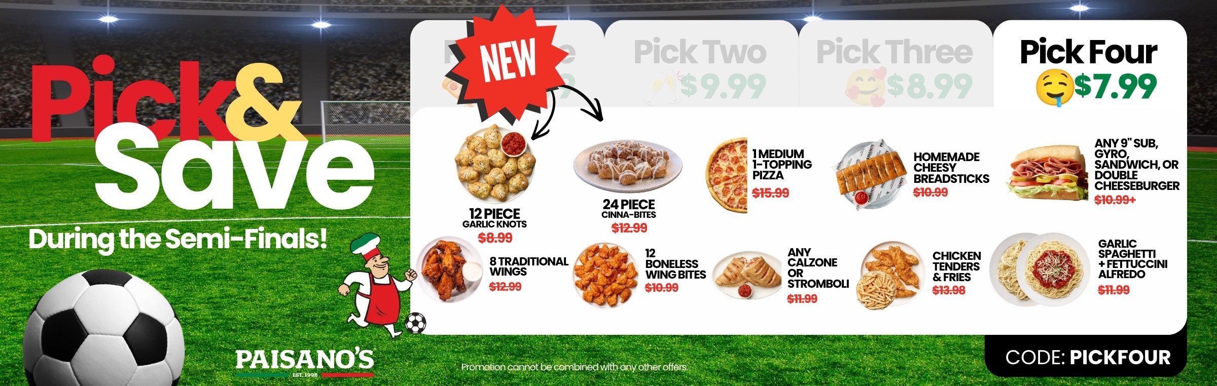 Pick 4 Banner